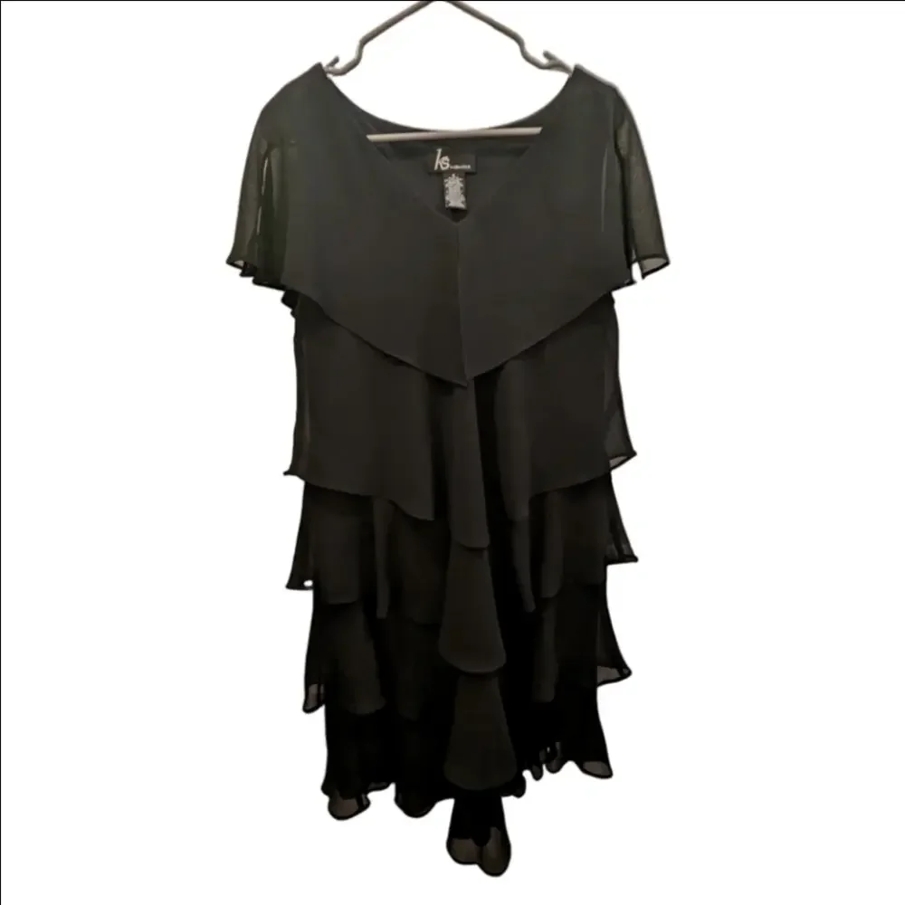 Sheer Black Tiered Dress - Picture 1 of 4